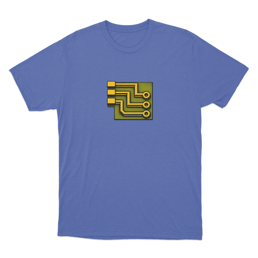 Factorio Electric Circu Unisex T Shirt Blue Factorio Electric Circu Unisex T Shirt Blue