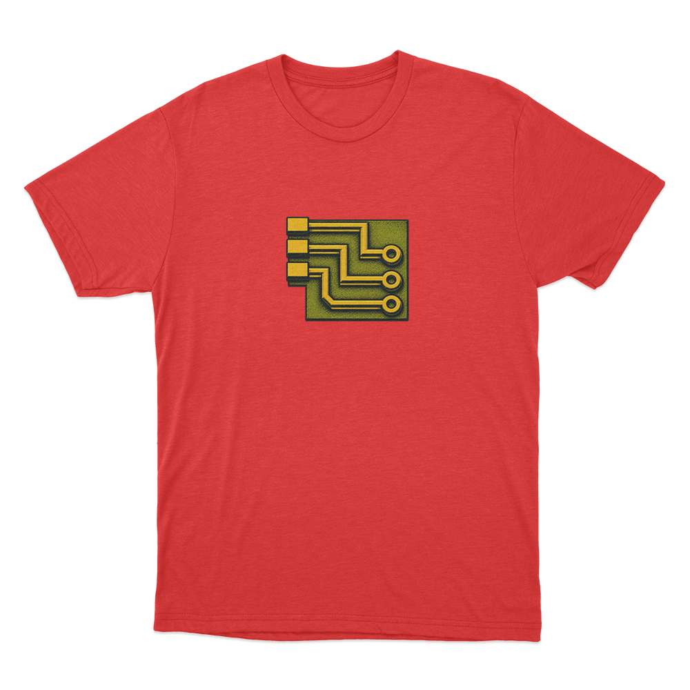Factorio Electric Circu Unisex T Shirt Red Factorio Electric Circu Unisex T Shirt Red