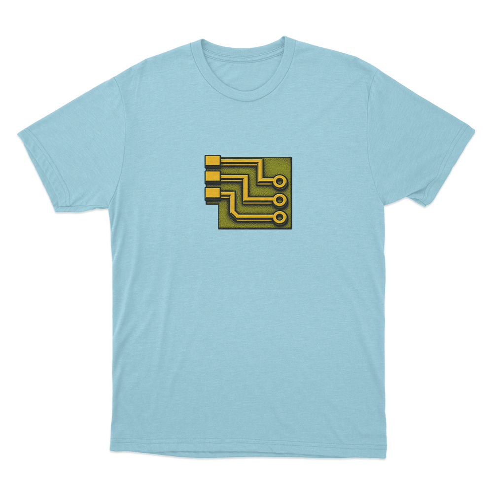 Factorio Electric Circu Unisex T Shirt Sky Blue Factorio Electric Circu Unisex T Shirt Sky Blue