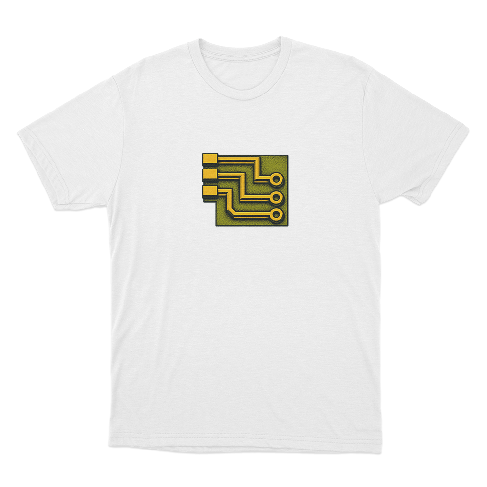 Factorio Electric Circu Unisex T Shirt White Factorio Electric Circu Unisex T Shirt White