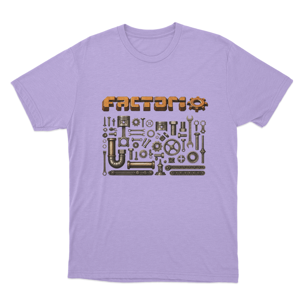 Factorio Factory Parts Unisex T Shirt Purple Factorio Factory Parts Unisex T Shirt Purple