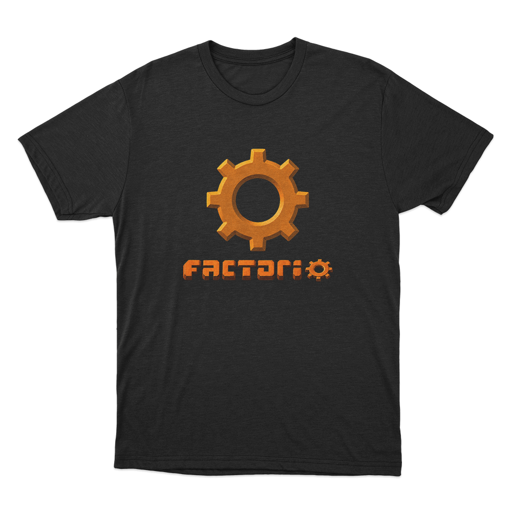 Factorio Gear Unisex T Shirt Black Factorio Gear Unisex T Shirt Black