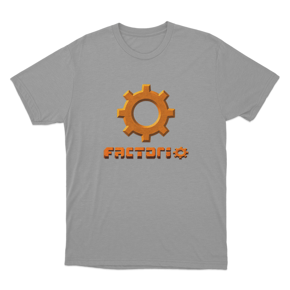 Factorio Gear Unisex T Shirt Grey Factorio Gear Unisex T Shirt Grey