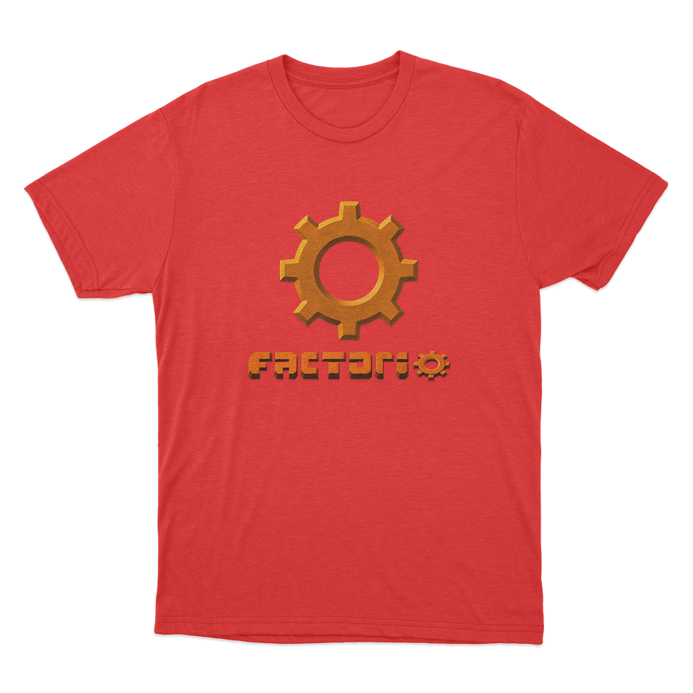 Factorio Gear Unisex T Shirt Red Factorio Gear Unisex T Shirt Red