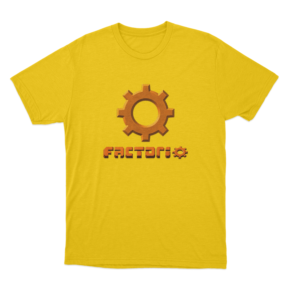 Factorio Gear Unisex T Shirt Yellow Factorio Gear Unisex T Shirt Yellow