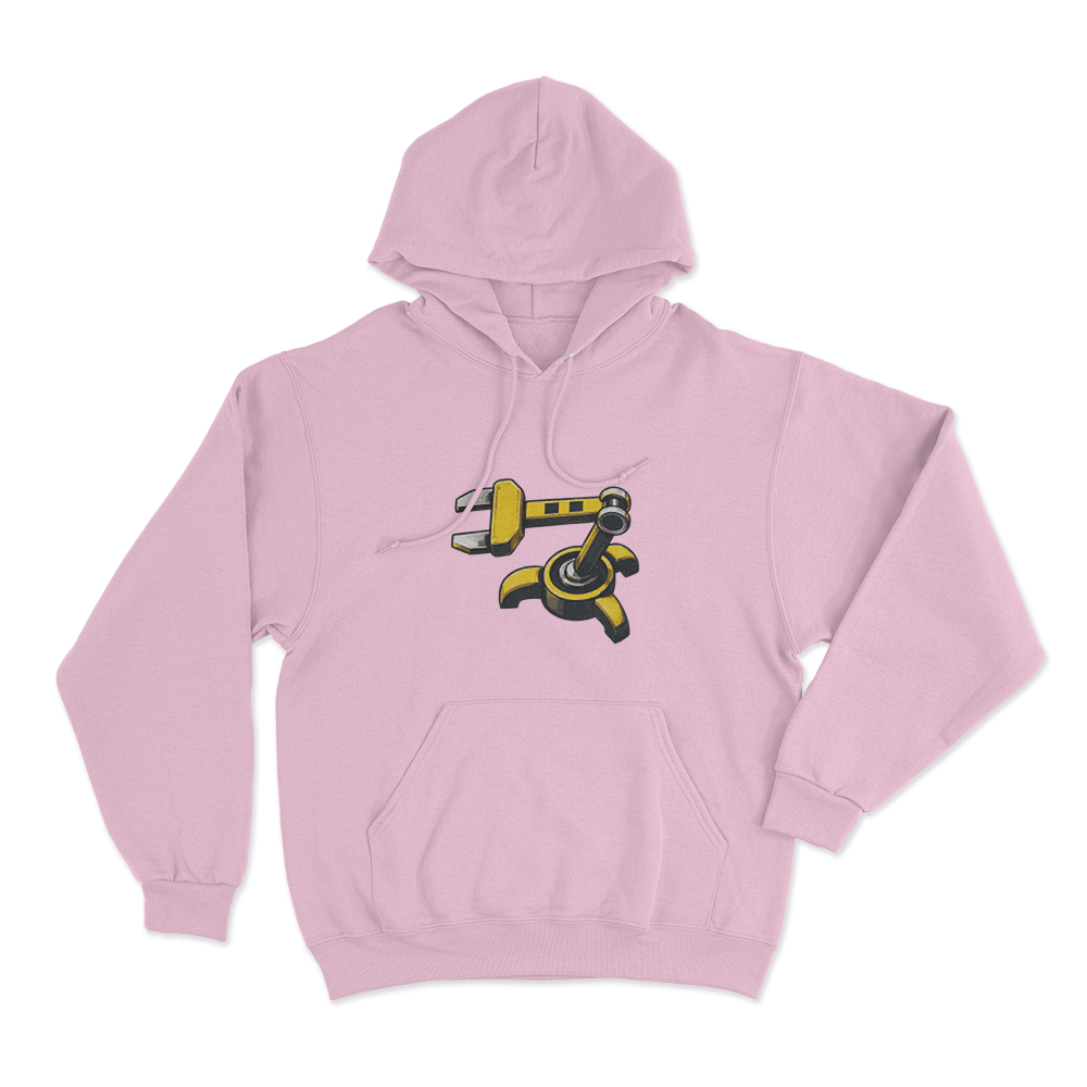 Factorio Inserter Unisex Hoodie Pink Factorio Inserter Unisex Hoodie Pink