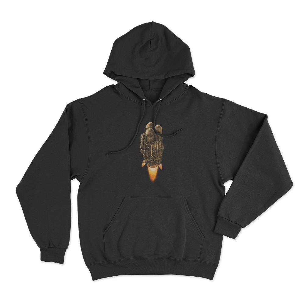 Factorio Rocket Unisex Hoodie Black Factorio Rocket Unisex Hoodie Black