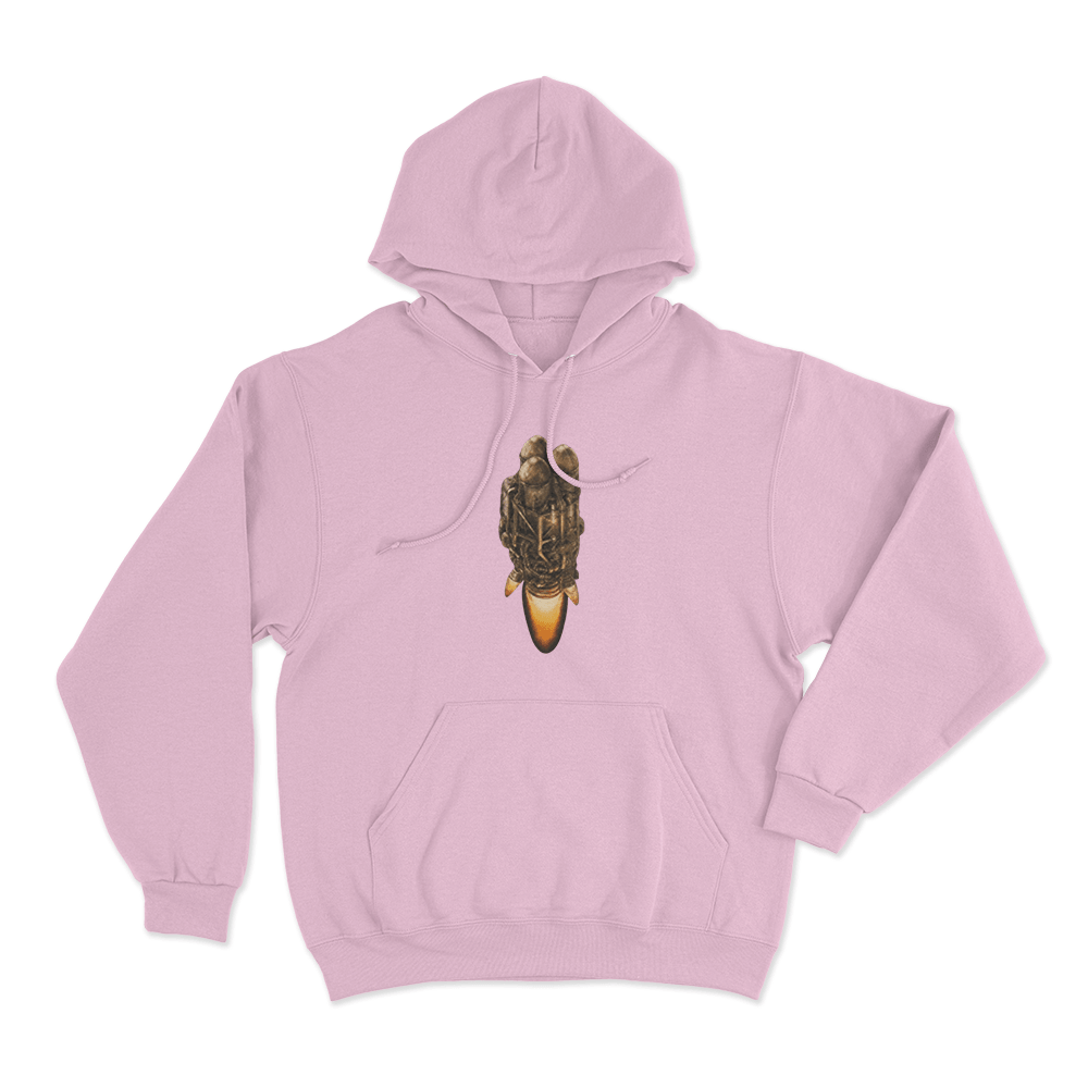 Factorio Rocket Unisex Hoodie Pink Factorio Rocket Unisex Hoodie Pink